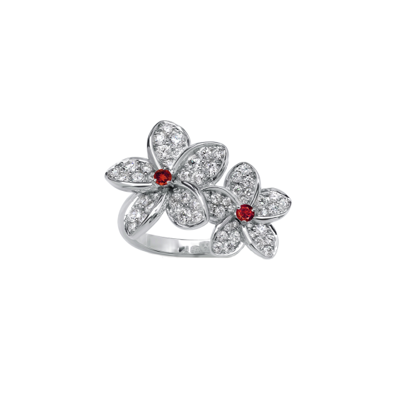 PLUMERIA ON MY MIND Double Flower Ring (Pre-order)