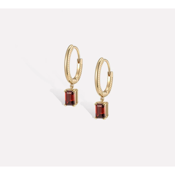 Italian Vintage Fashion Jewelry Roman Sunset Hoop Earrings