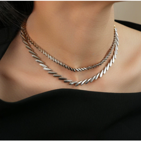 [Same as Reba] Italian Vintage Fashion Jewelry Wheat Ear Necklace Milard