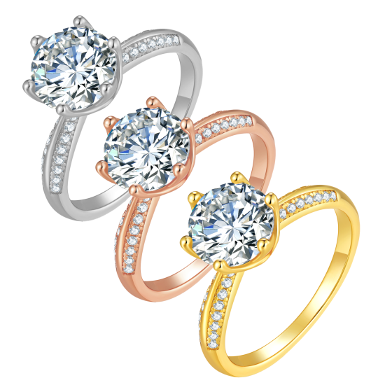 Exclusive Store Perks 1 Ct Six ClawMoissanite S925 Silver Ring ,A Price You Have Never Seen Before