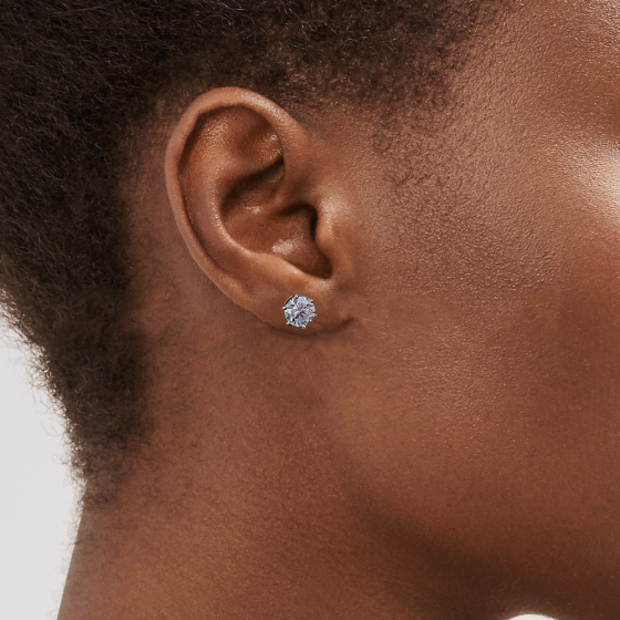 Exclusive Store Perks 0.5ct * 2 Six Claw Stud Moissanite S925 Silver Earrings ,A Price You Have Never Seen Before