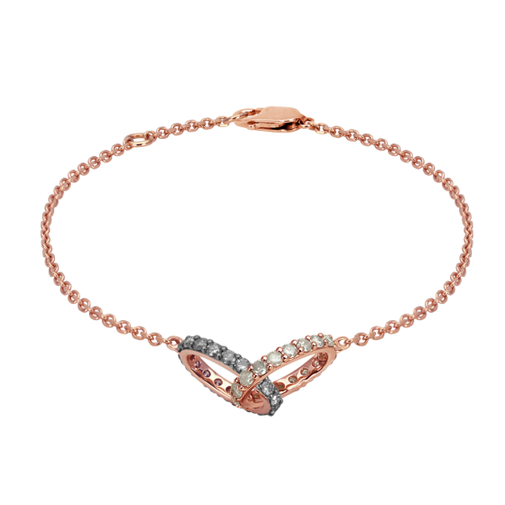 18K Gold Color Diamond Bracelet