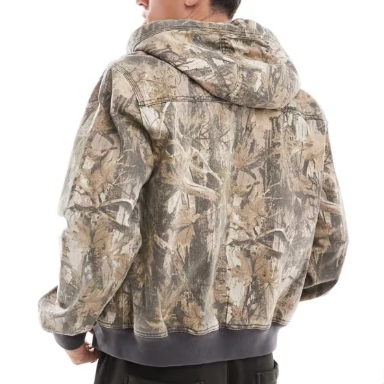 New Style Fashion Men's Custom Wholesale High Quality Floral Hoodie Print Street Zipper-up Hip Hop Hoodie